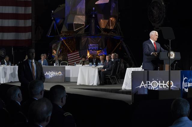 NASA image: The National Space Council Meets With V.P. Mike Pence