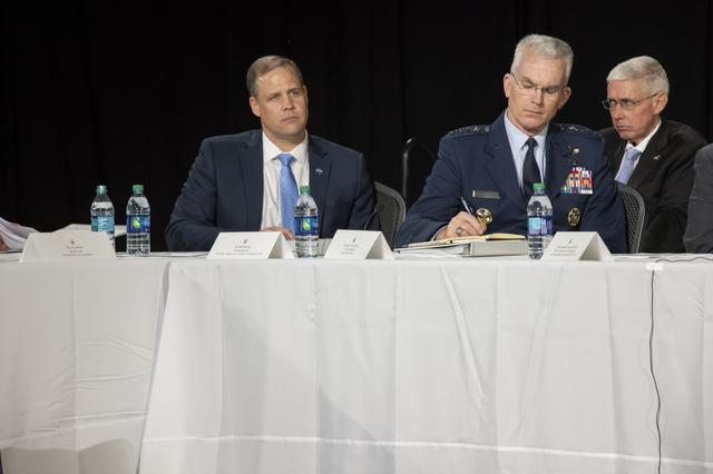 NASA image: The National Space Council Meets With V.P. Mike Pence