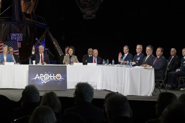 NASA image: The National Space Council Meets With V.P. Mike Pence