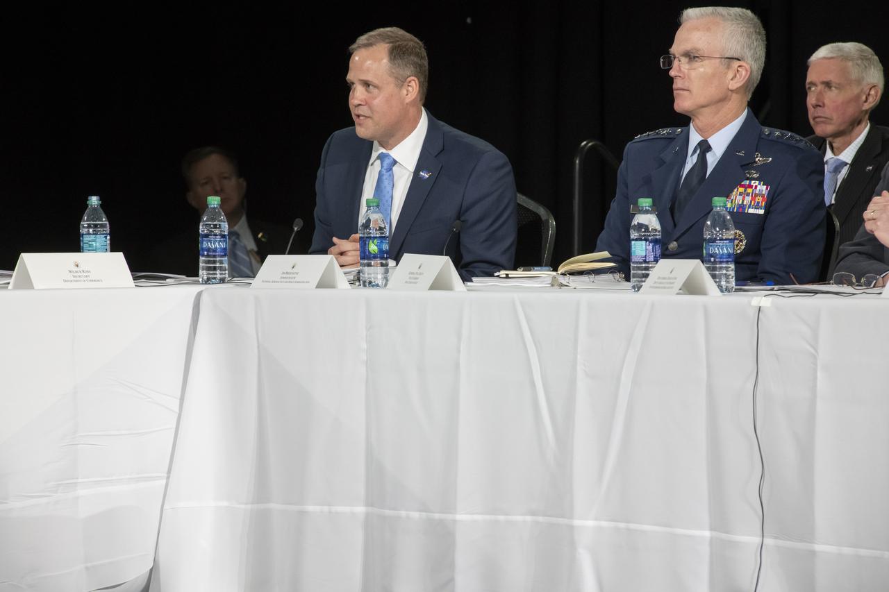 The National Space Council meet in Huntsville, Alabama at the U.S. Space and Rocket Center’s Davidson Center. The meeting was chaired by Vice President Mike Pence with members of the local community, NASA Marshall members and area media in attendance. NASA Administrator Jim Bridenstine  addressed the Vice President and the Council on upcoming plans for NASA and the space program.