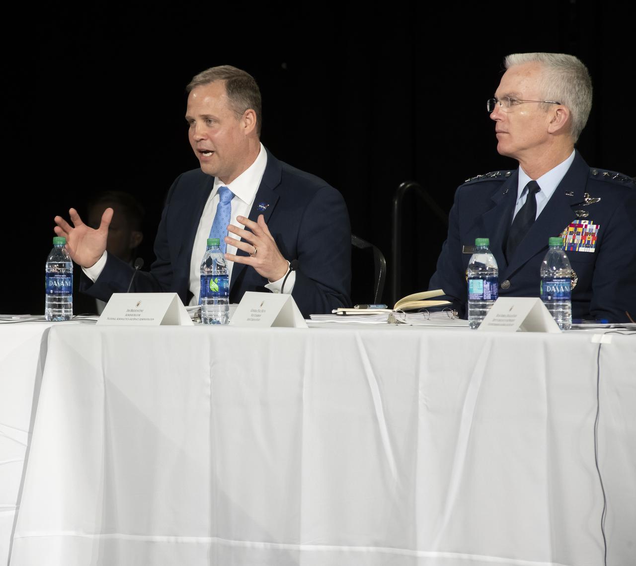 The National Space Council meet in Huntsville, Alabama at the U.S. Space and Rocket Center’s Davidson Center. The meeting was chaired by Vice President Mike Pence with members of the local community, NASA Marshall members and area media in attendance. NASA Administrator Jim Bridenstine  addressed the Vice President and the Council on upcoming plans for NASA and the space program.