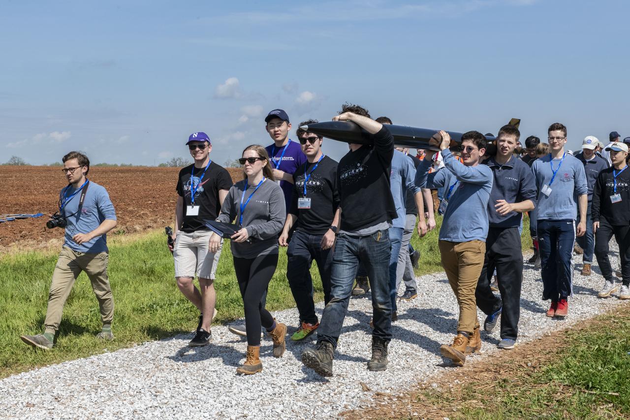 High School and College students from around the U.S. came together at Bragg Farms in Toney, Alabama for the 2019 Student Launch Initiative. The students launched their rockets to their own predetermined altitude with various payloads including remote rovers and unmanned aerial vehicles. 