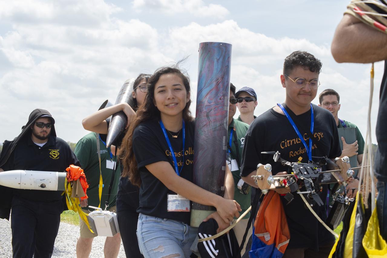 High School and College students from around the U.S. came together at Bragg Farms in Toney, Alabama for the 2019 Student Launch Initiative. The students launched their rockets to their own predetermined altitude with various payloads including remote rovers and unmanned aerial vehicles. 