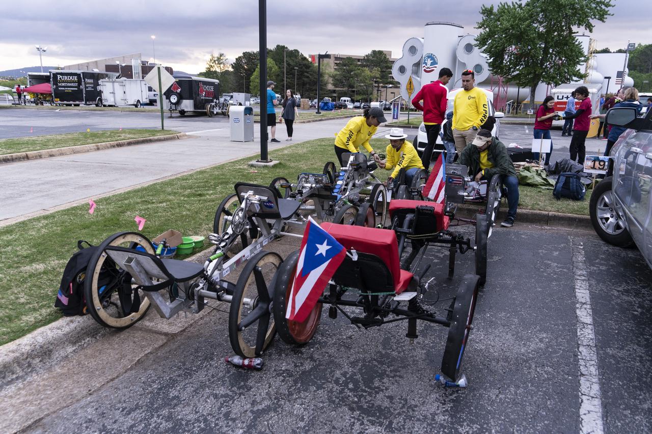 The 2019 Lunar Rover Challenge Competition was hosted by the U.S. Space and Rocket Center in Huntsville, Alabama. This annual event celebrated the 25th anniversary of what began as the Great Moonbuggy Race in 1994. High school and College teams from the United States and foreign countries competed. The awards ceremony was held at the adjacent Marriott on Saturday evening.