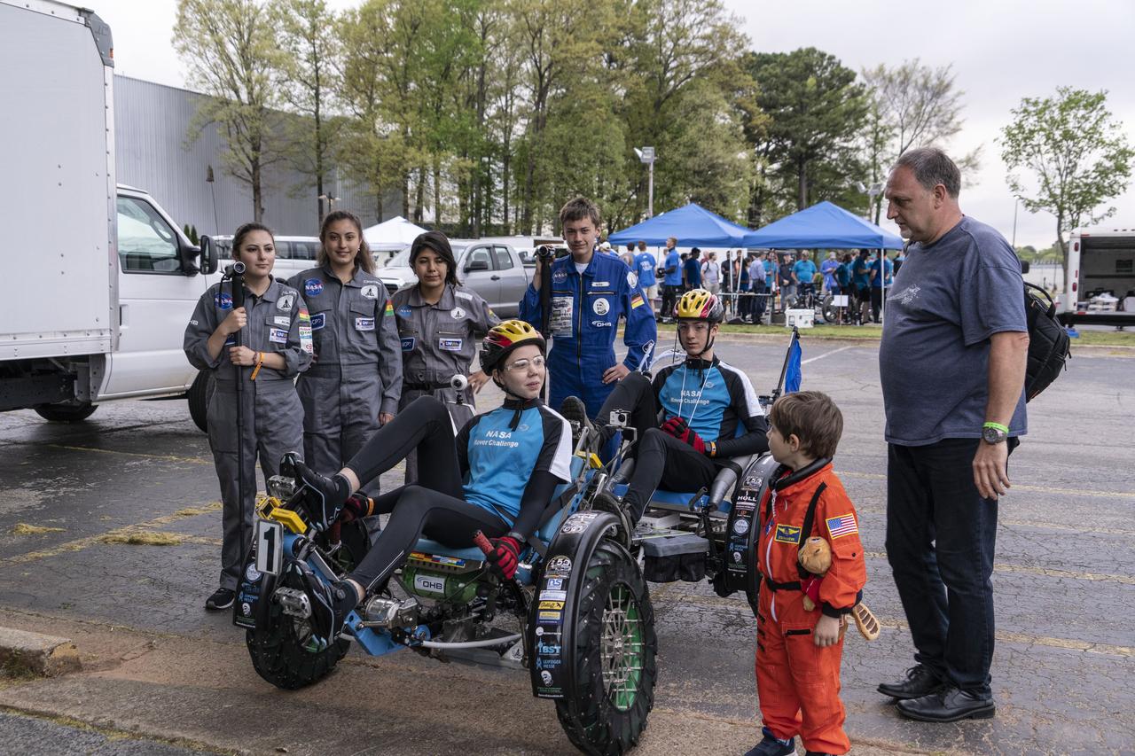 The 2019 Lunar Rover Challenge Competition was hosted by the U.S. Space and Rocket Center in Huntsville, Alabama. This annual event celebrated the 25th anniversary of what began as the Great Moonbuggy Race in 1994. High school and College teams from the United States and foreign countries competed. The awards ceremony was held at the adjacent Marriott on Saturday evening.