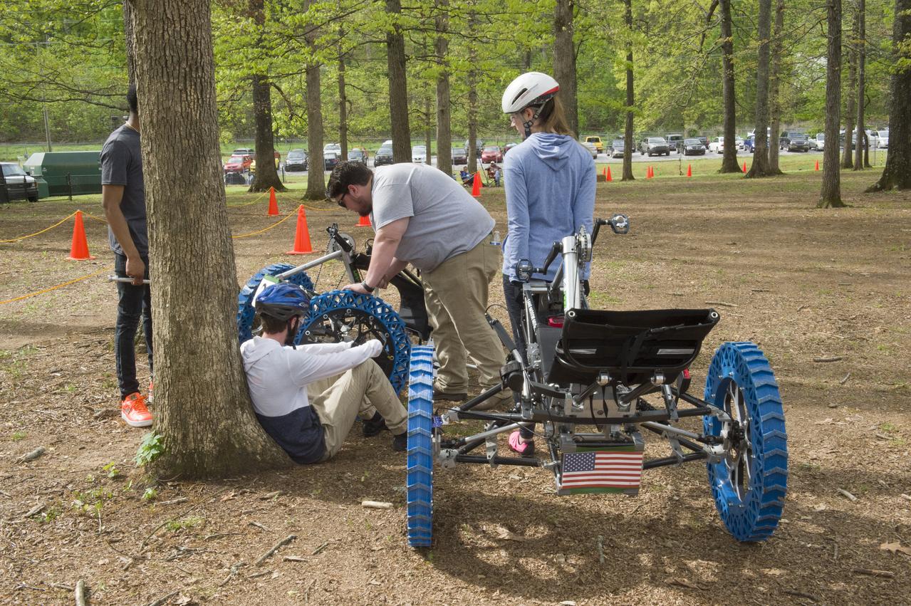 The 2019 Lunar Rover Challenge Competition was hosted by the U.S. Space and Rocket Center in Huntsville, Alabama. This annual event celebrated the 25th anniversary of what began as the Great Moonbuggy Race in 1994. High school and College teams from the United States and foreign countries competed. The awards ceremony was held at the adjacent Marriott on Saturday evening.