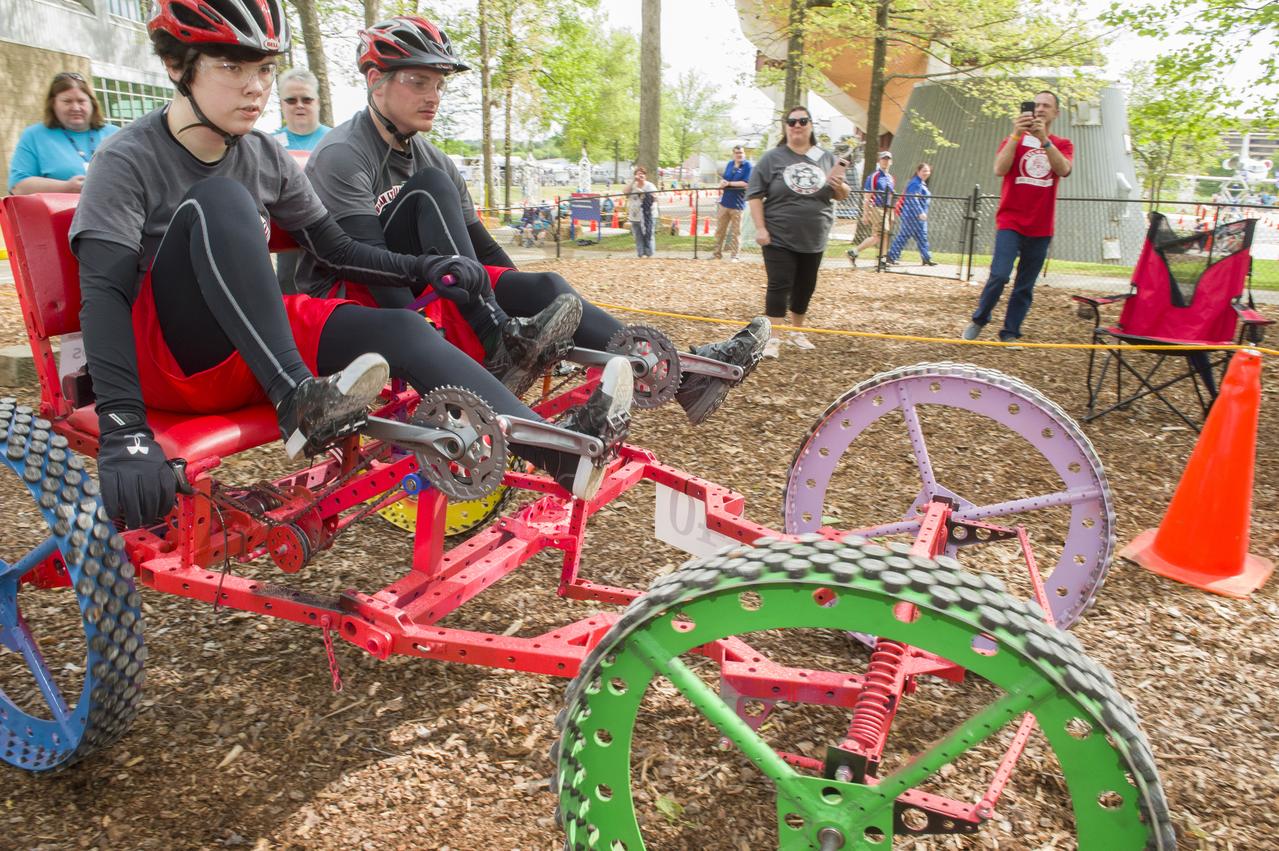 The 2019 Lunar Rover Challenge Competition was hosted by the U.S. Space and Rocket Center in Huntsville, Alabama. This annual event celebrated the 25th anniversary of what began as the Great Moonbuggy Race in 1994. High school and College teams from the United States and foreign countries competed. The awards ceremony was held at the adjacent Marriott on Saturday evening.