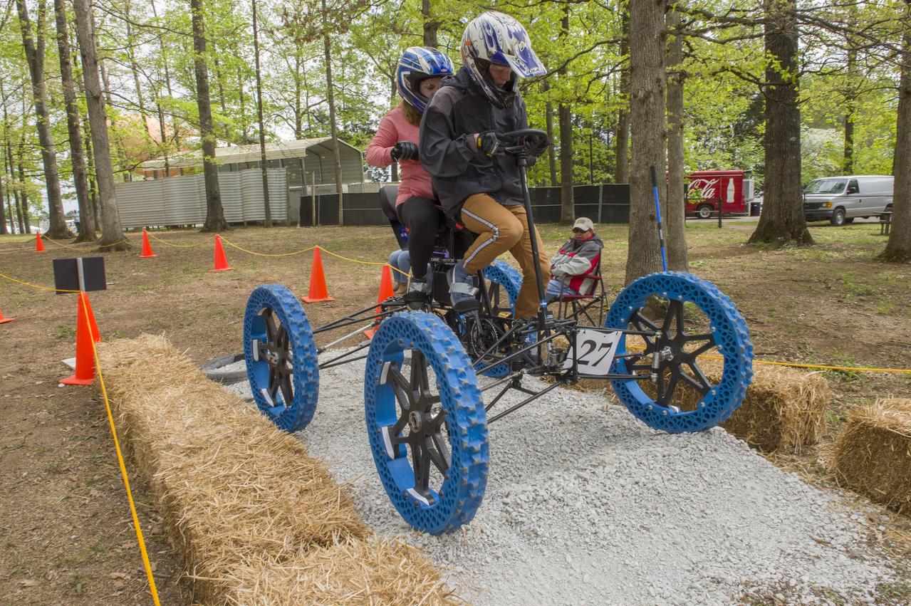 The 2019 Lunar Rover Challenge Competition was hosted by the U.S. Space and Rocket Center in Huntsville, Alabama. This annual event celebrated the 25th anniversary of what began as the Great Moonbuggy Race in 1994. High school and College teams from the United States and foreign countries competed. The awards ceremony was held at the adjacent Marriott on Saturday evening.