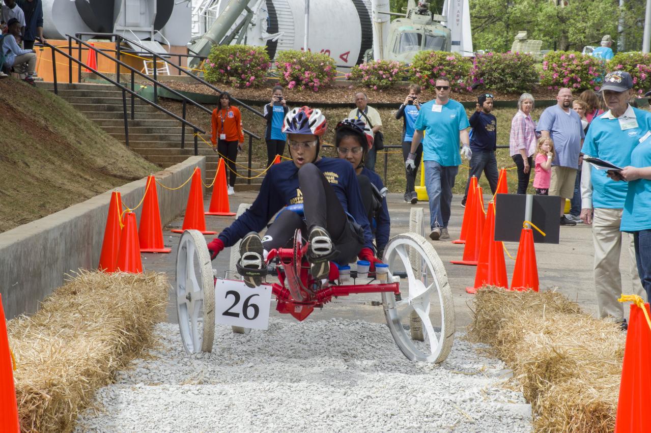 The 2019 Lunar Rover Challenge Competition was hosted by the U.S. Space and Rocket Center in Huntsville, Alabama. This annual event celebrated the 25th anniversary of what began as the Great Moonbuggy Race in 1994. High school and College teams from the United States and foreign countries competed. The awards ceremony was held at the adjacent Marriott on Saturday evening.