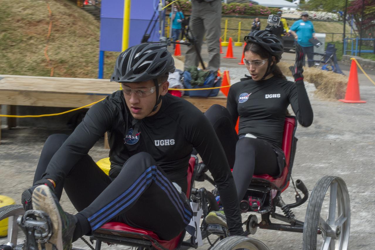 The 2019 Lunar Rover Challenge Competition was hosted by the U.S. Space and Rocket Center in Huntsville, Alabama. This annual event celebrated the 25th anniversary of what began as the Great Moonbuggy Race in 1994. High school and College teams from the United States and foreign countries competed. The awards ceremony was held at the adjacent Marriott on Saturday evening.