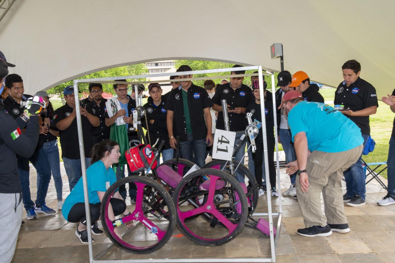 The 2019 Lunar Rover Challenge Competition was hosted by the U.S. Space and Rocket Center in Huntsville, Alabama. This annual event celebrated the 25th anniversary of what began as the Great Moonbuggy Race in 1994. High school and College teams from the United States and foreign countries competed. The awards ceremony was held at the adjacent Marriott on Saturday evening.