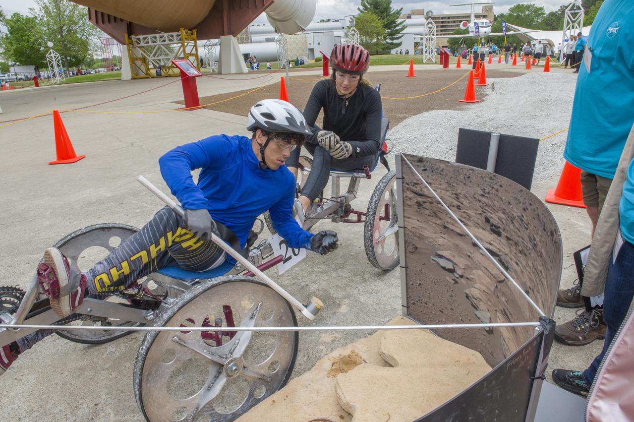 The 2019 Lunar Rover Challenge Competition was hosted by the U.S. Space and Rocket Center in Huntsville, Alabama. This annual event celebrated the 25th anniversary of what began as the Great Moonbuggy Race in 1994. High school and College teams from the United States and foreign countries competed. The awards ceremony was held at the adjacent Marriott on Saturday evening.