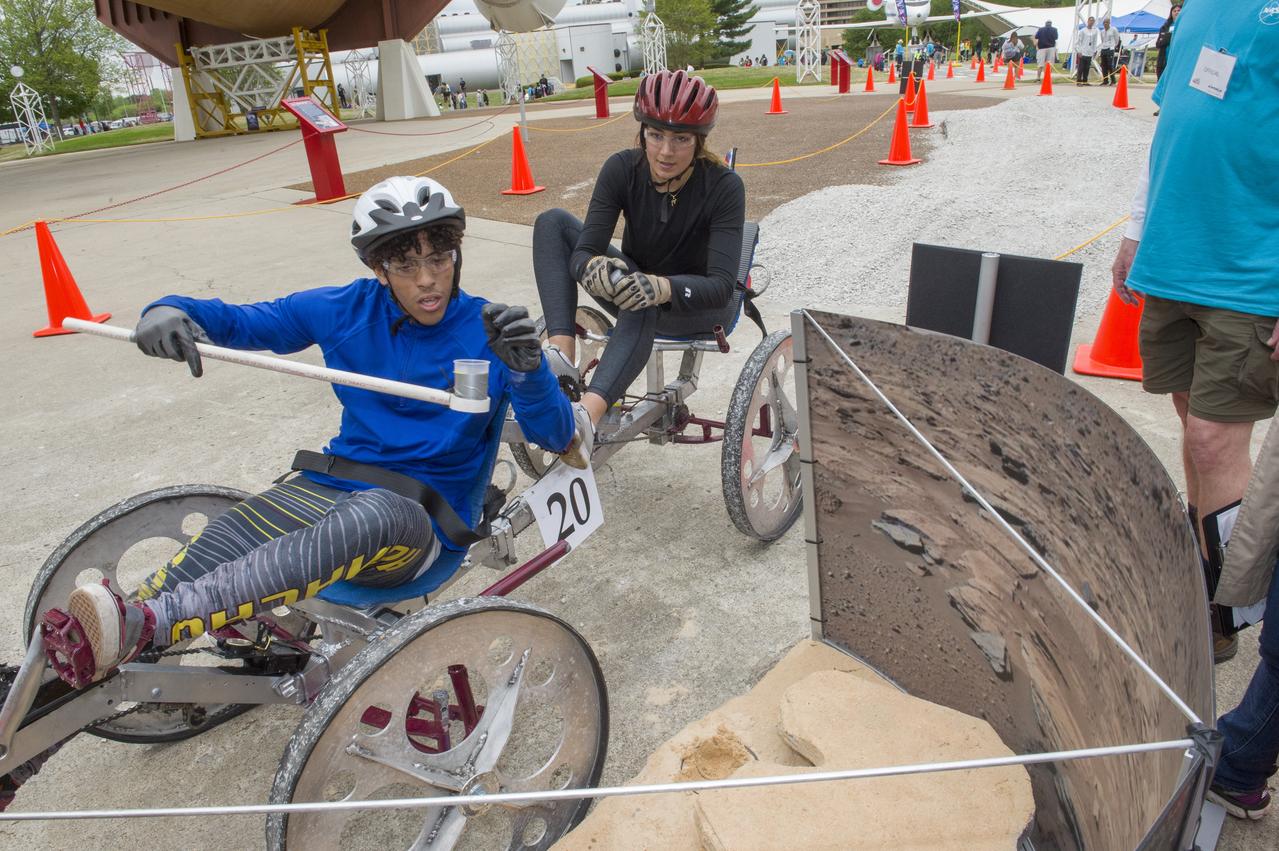 The 2019 Lunar Rover Challenge Competition was hosted by the U.S. Space and Rocket Center in Huntsville, Alabama. This annual event celebrated the 25th anniversary of what began as the Great Moonbuggy Race in 1994. High school and College teams from the United States and foreign countries competed. The awards ceremony was held at the adjacent Marriott on Saturday evening.
