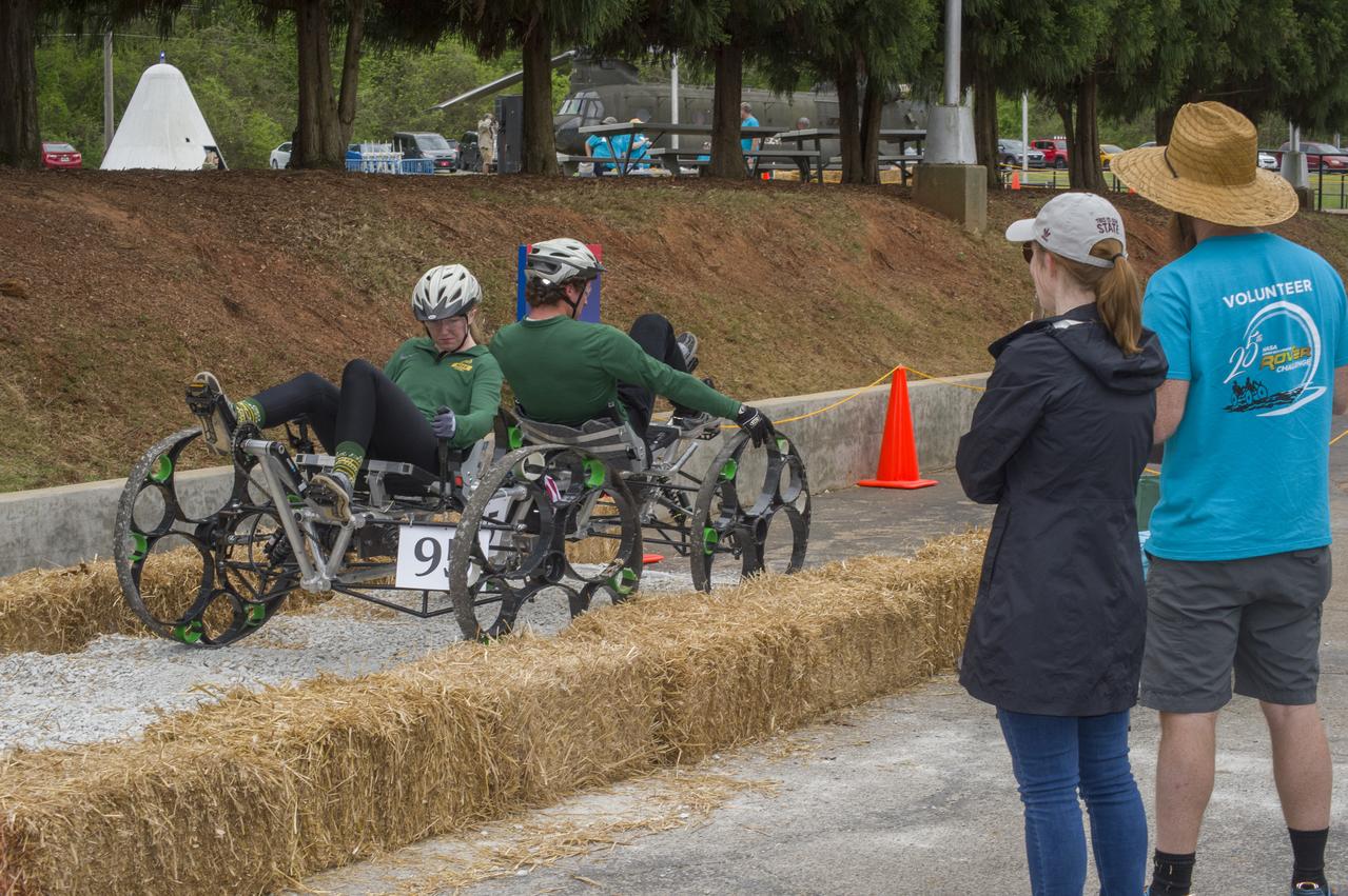 The 2019 Lunar Rover Challenge Competition was hosted by the U.S. Space and Rocket Center in Huntsville, Alabama. This annual event celebrated the 25th anniversary of what began as the Great Moonbuggy Race in 1994. High school and College teams from the United States and foreign countries competed. The awards ceremony was held at the adjacent Marriott on Saturday evening.