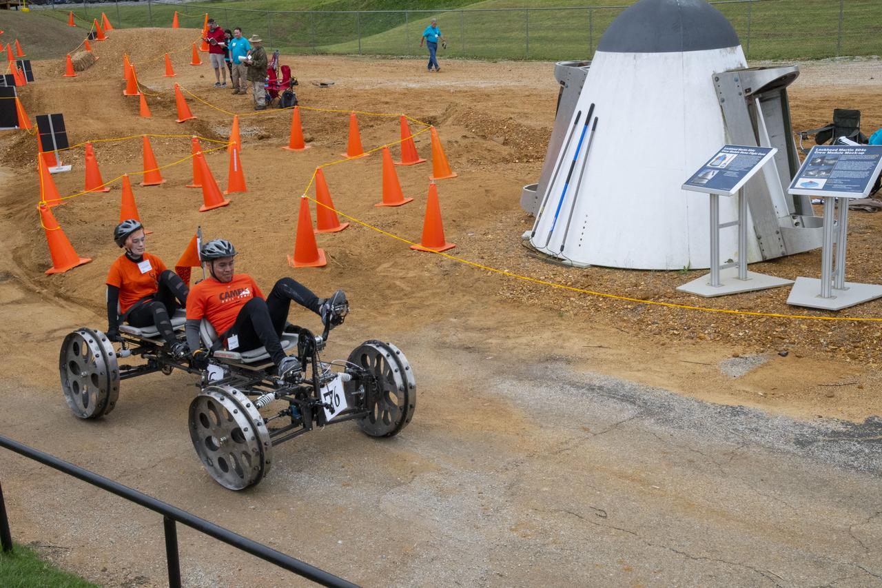 The 2019 Lunar Rover Challenge Competition was hosted by the U.S. Space and Rocket Center in Huntsville, Alabama. This annual event celebrated the 25th anniversary of what began as the Great Moonbuggy Race in 1994. High school and College teams from the United States and foreign countries competed. The awards ceremony was held at the adjacent Marriott on Saturday evening.