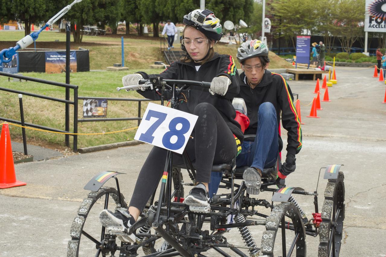 The 2019 Lunar Rover Challenge Competition was hosted by the U.S. Space and Rocket Center in Huntsville, Alabama. This annual event celebrated the 25th anniversary of what began as the Great Moonbuggy Race in 1994. High school and College teams from the United States and foreign countries competed. The awards ceremony was held at the adjacent Marriott on Saturday evening.