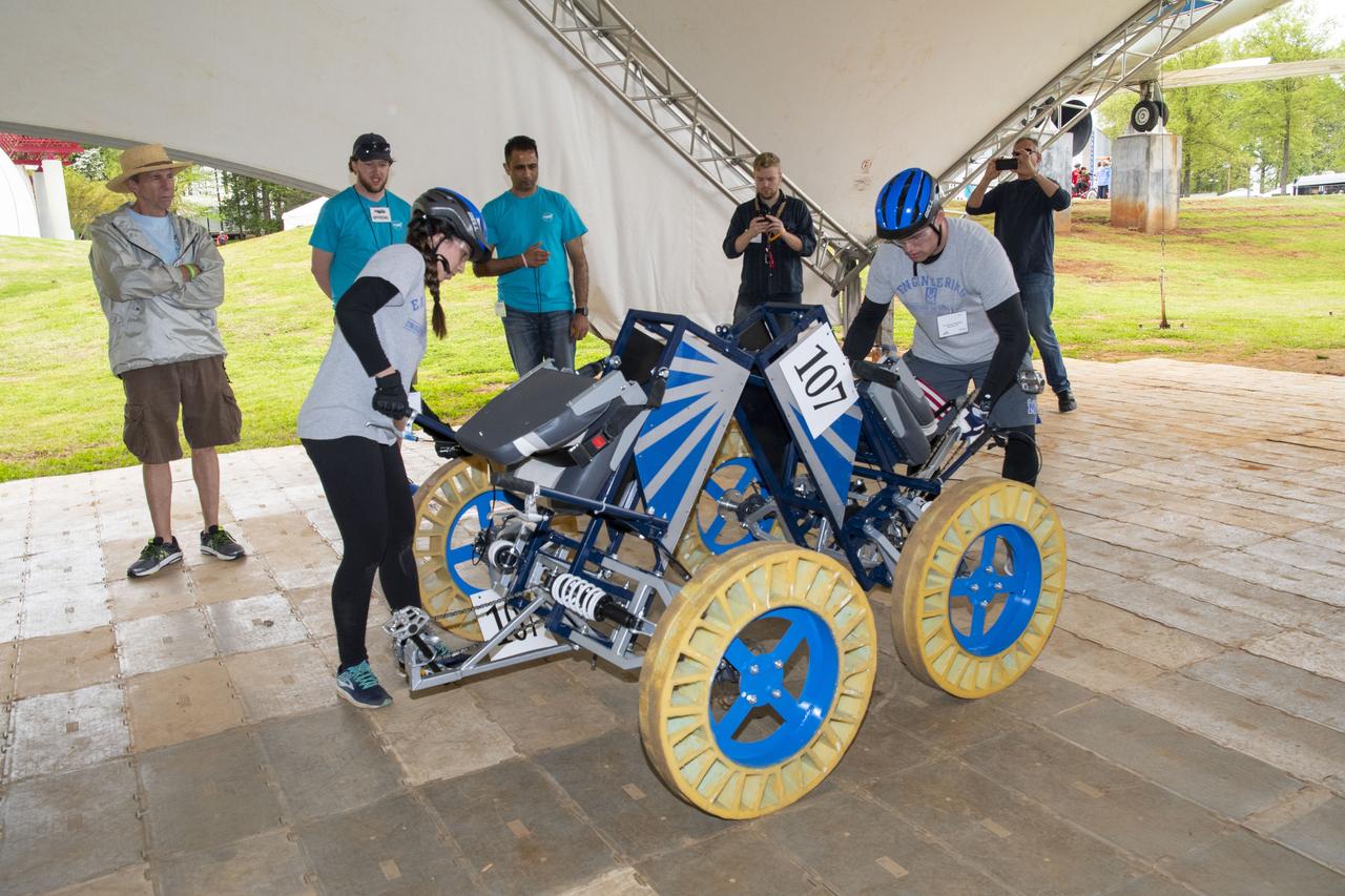 The 2019 Lunar Rover Challenge Competition was hosted by the U.S. Space and Rocket Center in Huntsville, Alabama. This annual event celebrated the 25th anniversary of what began as the Great Moonbuggy Race in 1994. High school and College teams from the United States and foreign countries competed. The awards ceremony was held at the adjacent Marriott on Saturday evening.