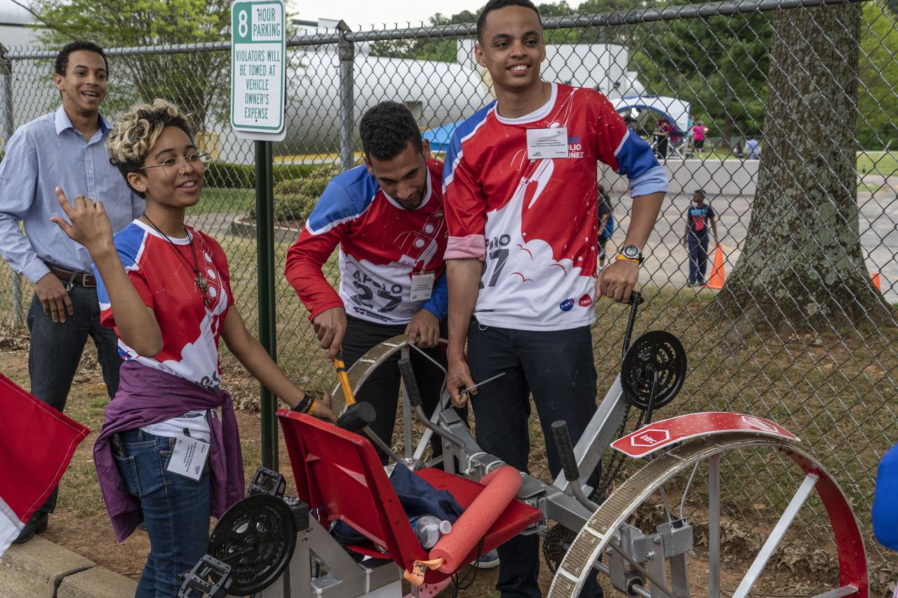 The 2019 Lunar Rover Challenge Competition was hosted by the U.S. Space and Rocket Center in Huntsville, Alabama. This annual event celebrated the 25th anniversary of what began as the Great Moonbuggy Race in 1994. High school and College teams from the United States and foreign countries competed. The awards ceremony was held at the adjacent Marriott on Saturday evening.