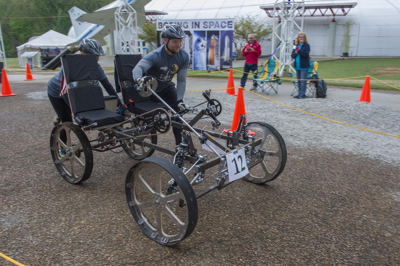 The 2019 Lunar Rover Challenge Competition was hosted by the U.S. Space and Rocket Center in Huntsville, Alabama. This annual event celebrated the 25th anniversary of what began as the Great Moonbuggy Race in 1994. High school and College teams from the United States and foreign countries competed. The awards ceremony was held at the adjacent Marriott on Saturday evening.