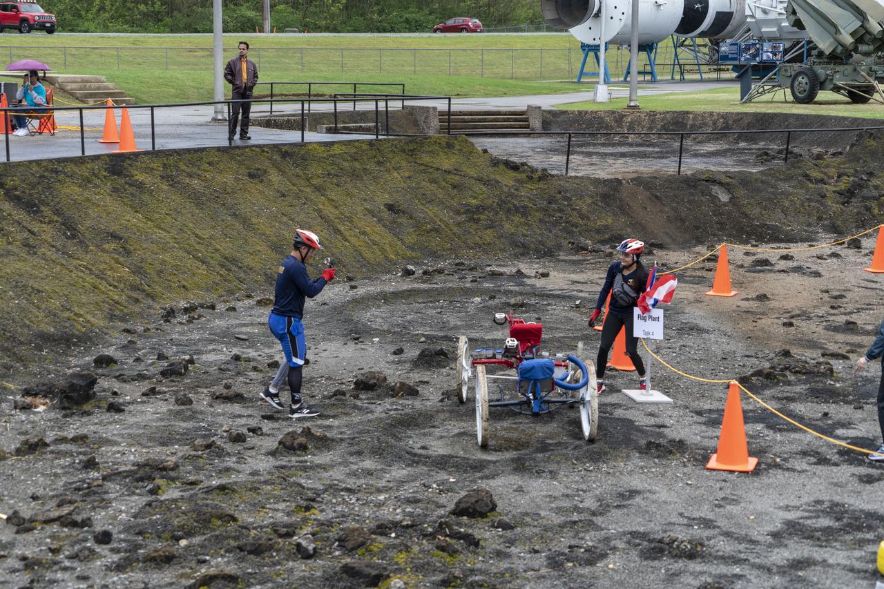 The 2019 Lunar Rover Challenge Competition was hosted by the U.S. Space and Rocket Center in Huntsville, Alabama. This annual event celebrated the 25th anniversary of what began as the Great Moonbuggy Race in 1994. High school and College teams from the United States and foreign countries competed. The awards ceremony was held at the adjacent Marriott on Saturday evening.