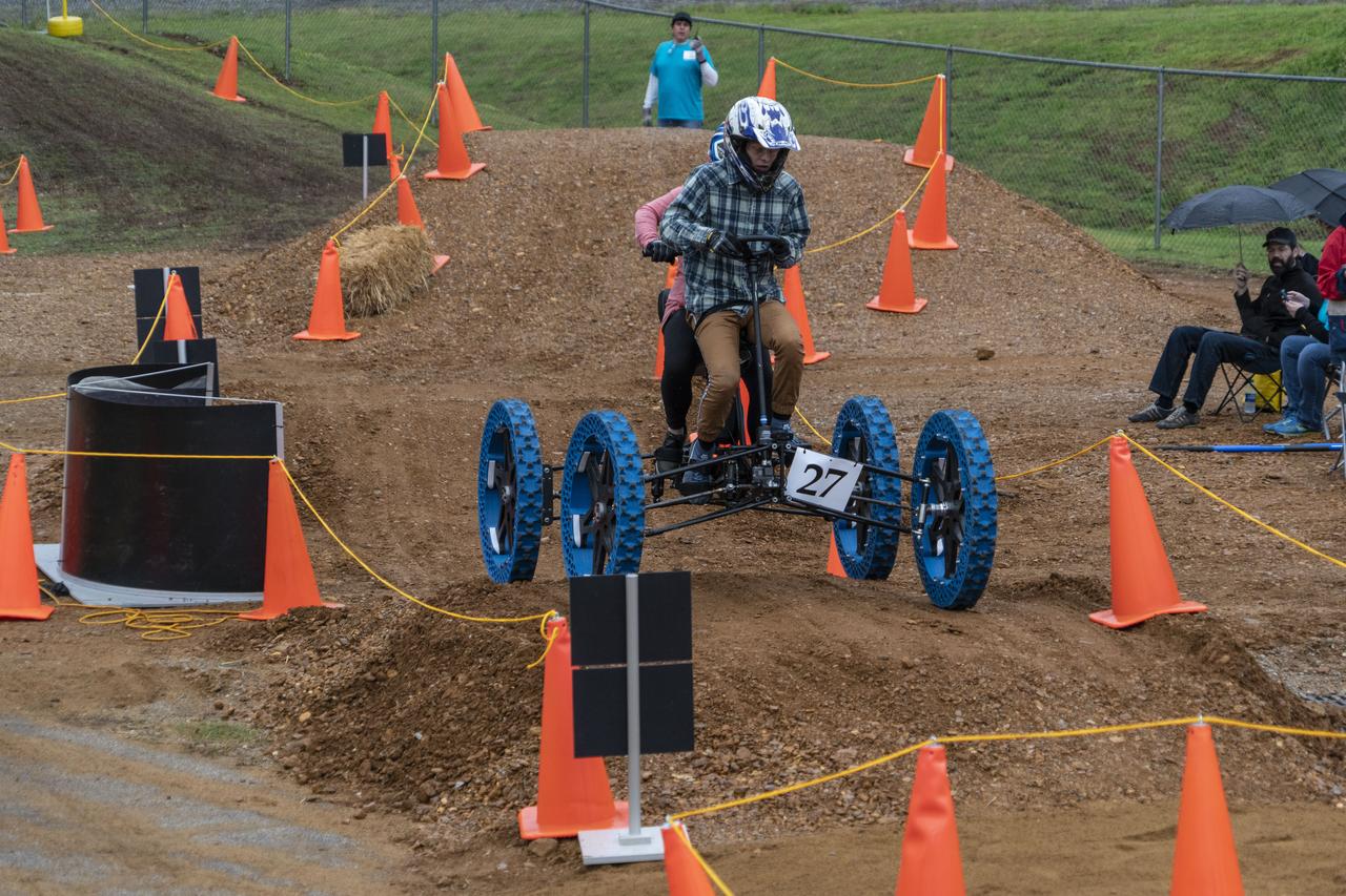 The 2019 Lunar Rover Challenge Competition was hosted by the U.S. Space and Rocket Center in Huntsville, Alabama. This annual event celebrated the 25th anniversary of what began as the Great Moonbuggy Race in 1994. High school and College teams from the United States and foreign countries competed. The awards ceremony was held at the adjacent Marriott on Saturday evening.