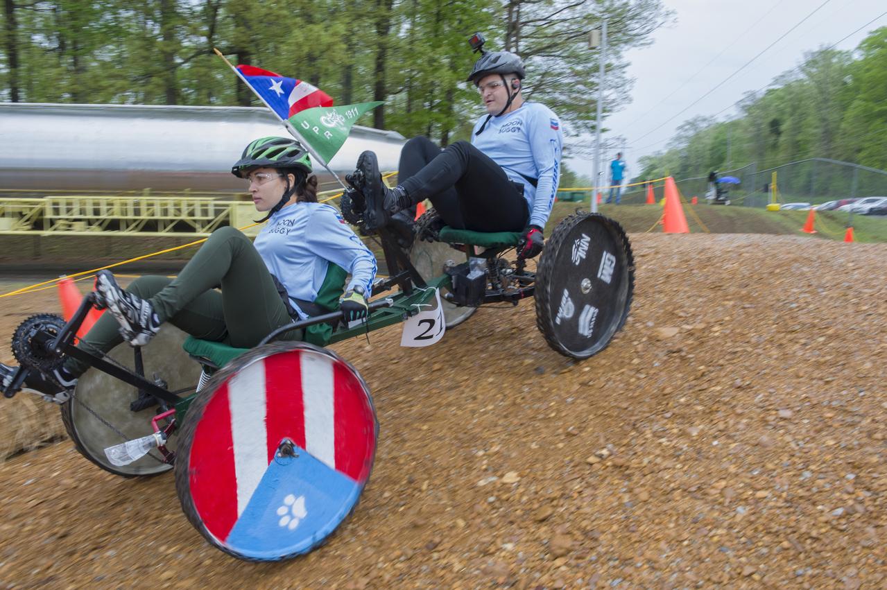 The 2019 Lunar Rover Challenge Competition was hosted by the U.S. Space and Rocket Center in Huntsville, Alabama. This annual event celebrated the 25th anniversary of what began as the Great Moonbuggy Race in 1994. High school and College teams from the United States and foreign countries competed. The awards ceremony was held at the adjacent Marriott on Saturday evening.