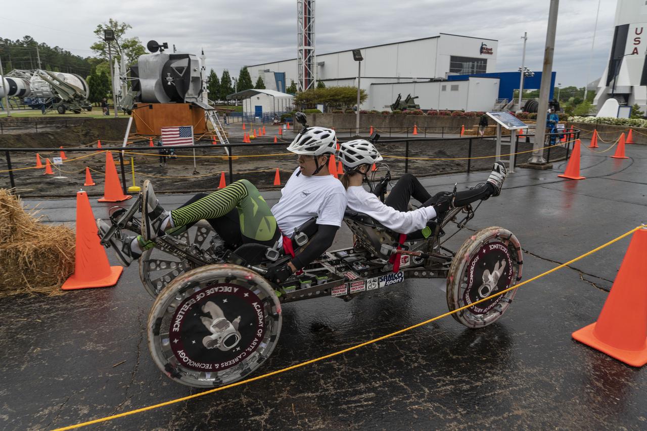 The 2019 Lunar Rover Challenge Competition was hosted by the U.S. Space and Rocket Center in Huntsville, Alabama. This annual event celebrated the 25th anniversary of what began as the Great Moonbuggy Race in 1994. High school and College teams from the United States and foreign countries competed. The awards ceremony was held at the adjacent Marriott on Saturday evening.