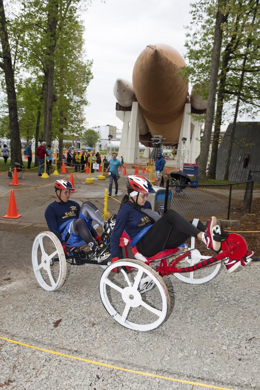 The 2019 Lunar Rover Challenge Competition was hosted by the U.S. Space and Rocket Center in Huntsville, Alabama. This annual event celebrated the 25th anniversary of what began as the Great Moonbuggy Race in 1994. High school and College teams from the United States and foreign countries competed. The awards ceremony was held at the adjacent Marriott on Saturday evening.