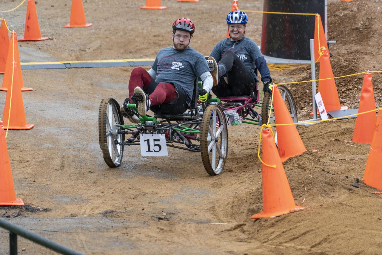 The 2019 Lunar Rover Challenge Competition was hosted by the U.S. Space and Rocket Center in Huntsville, Alabama. This annual event celebrated the 25th anniversary of what began as the Great Moonbuggy Race in 1994. High school and College teams from the United States and foreign countries competed. The awards ceremony was held at the adjacent Marriott on Saturday evening.