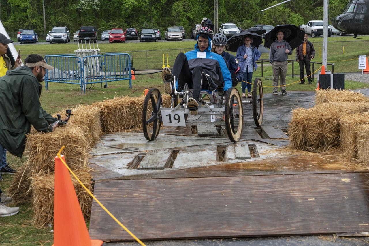 The 2019 Lunar Rover Challenge Competition was hosted by the U.S. Space and Rocket Center in Huntsville, Alabama. This annual event celebrated the 25th anniversary of what began as the Great Moonbuggy Race in 1994. High school and College teams from the United States and foreign countries competed. The awards ceremony was held at the adjacent Marriott on Saturday evening.