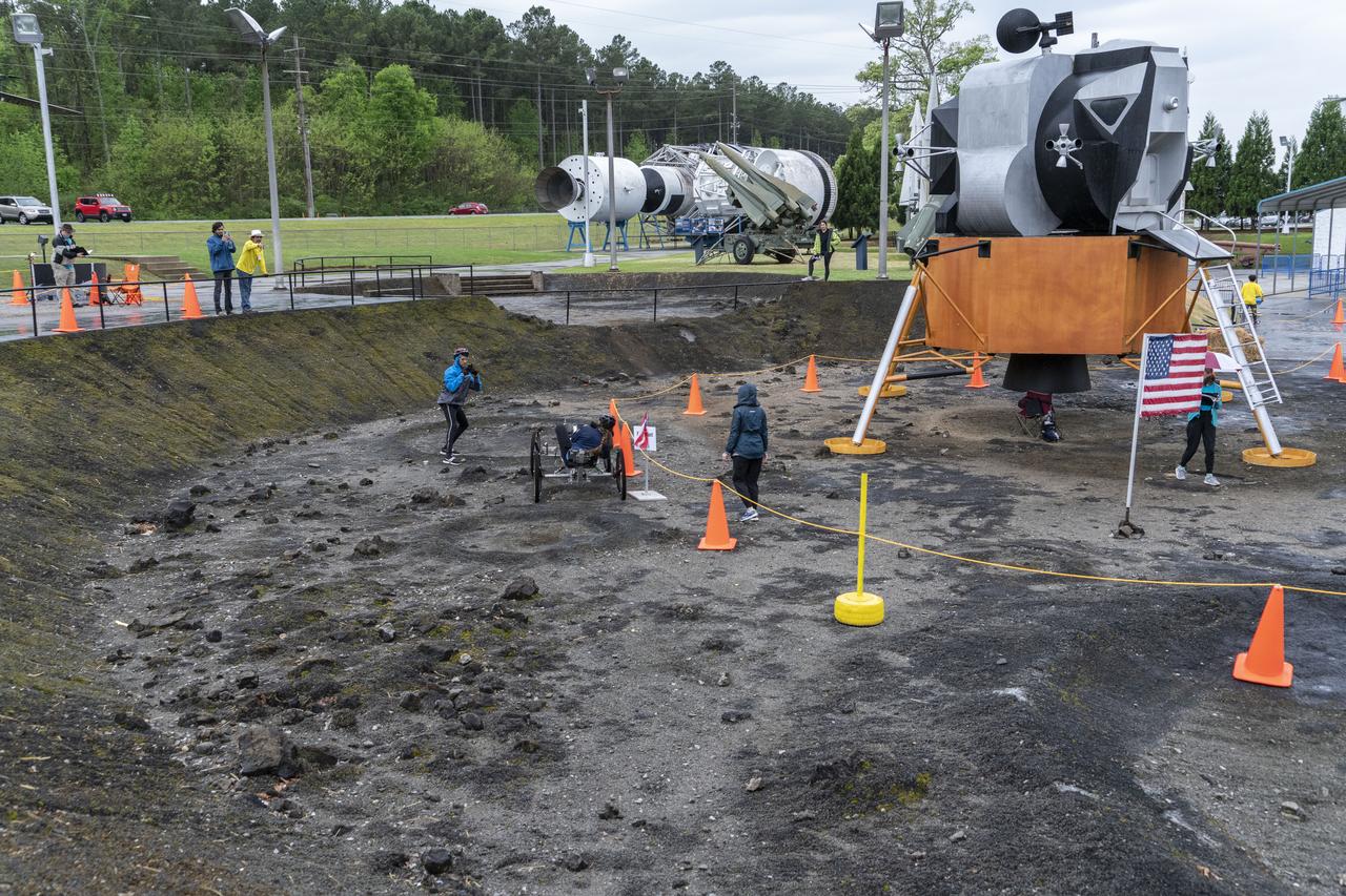 The 2019 Lunar Rover Challenge Competition was hosted by the U.S. Space and Rocket Center in Huntsville, Alabama. This annual event celebrated the 25th anniversary of what began as the Great Moonbuggy Race in 1994. High school and College teams from the United States and foreign countries competed. The awards ceremony was held at the adjacent Marriott on Saturday evening.