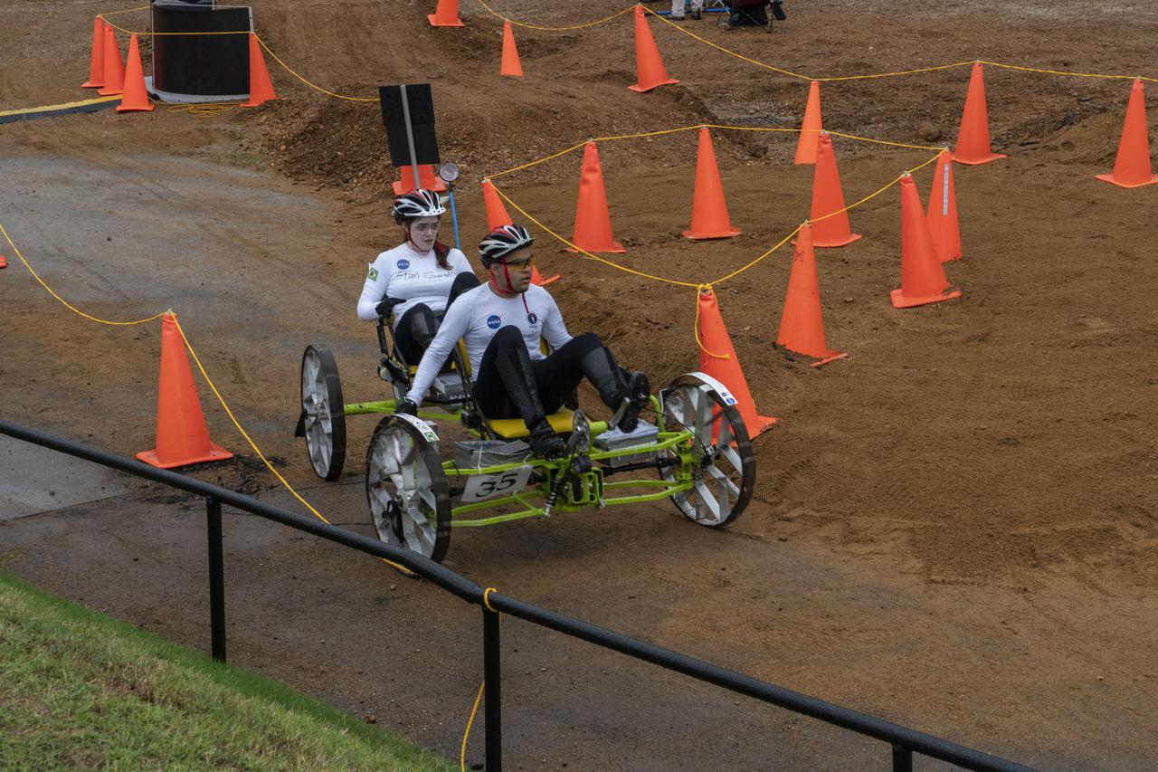 The 2019 Lunar Rover Challenge Competition was hosted by the U.S. Space and Rocket Center in Huntsville, Alabama. This annual event celebrated the 25th anniversary of what began as the Great Moonbuggy Race in 1994. High school and College teams from the United States and foreign countries competed. The awards ceremony was held at the adjacent Marriott on Saturday evening.