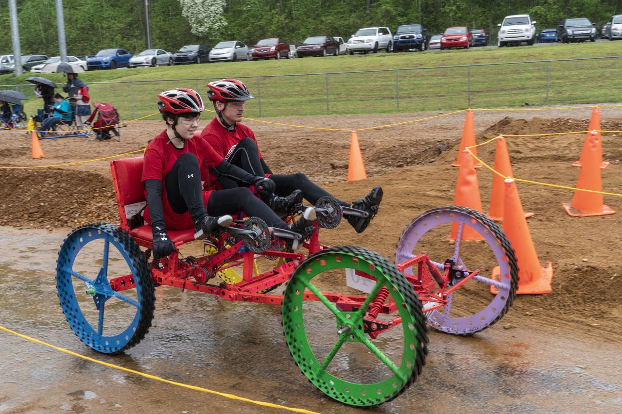 The 2019 Lunar Rover Challenge Competition was hosted by the U.S. Space and Rocket Center in Huntsville, Alabama. This annual event celebrated the 25th anniversary of what began as the Great Moonbuggy Race in 1994. High school and College teams from the United States and foreign countries competed. The awards ceremony was held at the adjacent Marriott on Saturday evening.