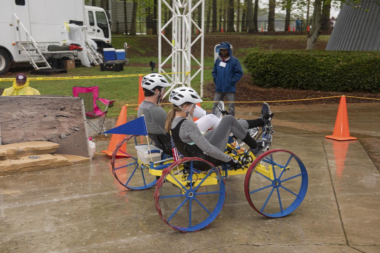 The 2019 Lunar Rover Challenge Competition was hosted by the U.S. Space and Rocket Center in Huntsville, Alabama. This annual event celebrated the 25th anniversary of what began as the Great Moonbuggy Race in 1994. High school and College teams from the United States and foreign countries competed. The awards ceremony was held at the adjacent Marriott on Saturday evening.