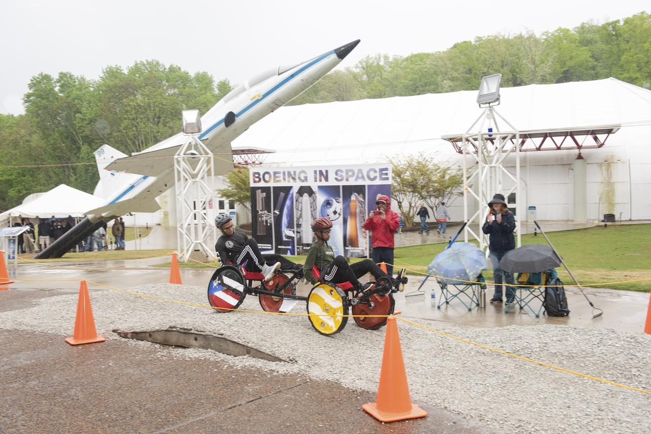 The 2019 Lunar Rover Challenge Competition was hosted by the U.S. Space and Rocket Center in Huntsville, Alabama. This annual event celebrated the 25th anniversary of what began as the Great Moonbuggy Race in 1994. High school and College teams from the United States and foreign countries competed. The awards ceremony was held at the adjacent Marriott on Saturday evening.