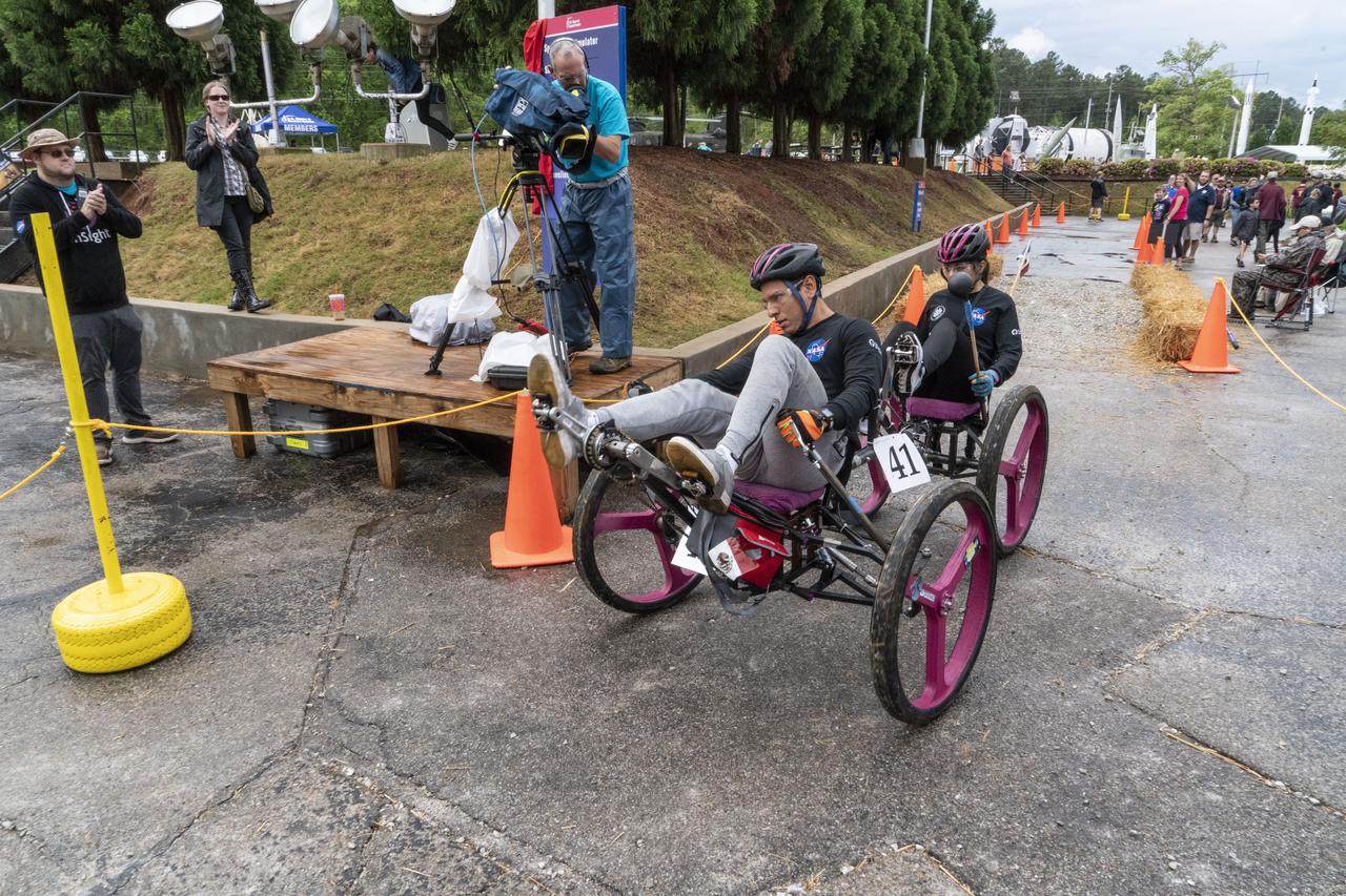 The 2019 Lunar Rover Challenge Competition was hosted by the U.S. Space and Rocket Center in Huntsville, Alabama. This annual event celebrated the 25th anniversary of what began as the Great Moonbuggy Race in 1994. High school and College teams from the United States and foreign countries competed. The awards ceremony was held at the adjacent Marriott on Saturday evening.