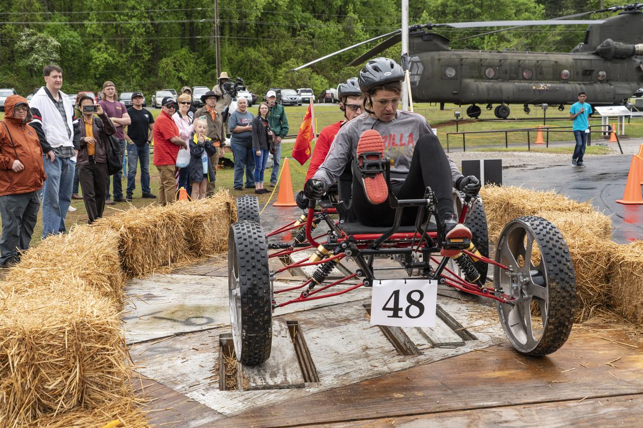 The 2019 Lunar Rover Challenge Competition was hosted by the U.S. Space and Rocket Center in Huntsville, Alabama. This annual event celebrated the 25th anniversary of what began as the Great Moonbuggy Race in 1994. High school and College teams from the United States and foreign countries competed. The awards ceremony was held at the adjacent Marriott on Saturday evening.