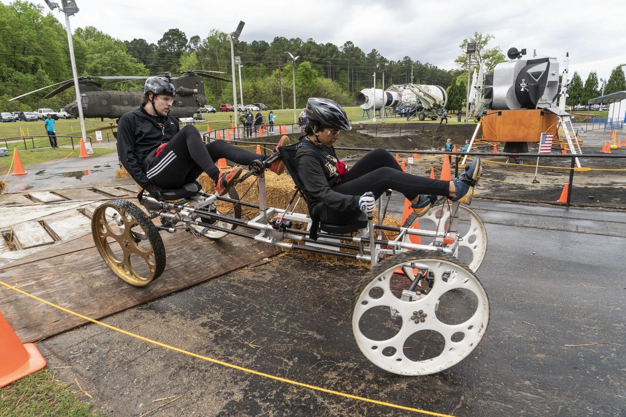The 2019 Lunar Rover Challenge Competition was hosted by the U.S. Space and Rocket Center in Huntsville, Alabama. This annual event celebrated the 25th anniversary of what began as the Great Moonbuggy Race in 1994. High school and College teams from the United States and foreign countries competed. The awards ceremony was held at the adjacent Marriott on Saturday evening.