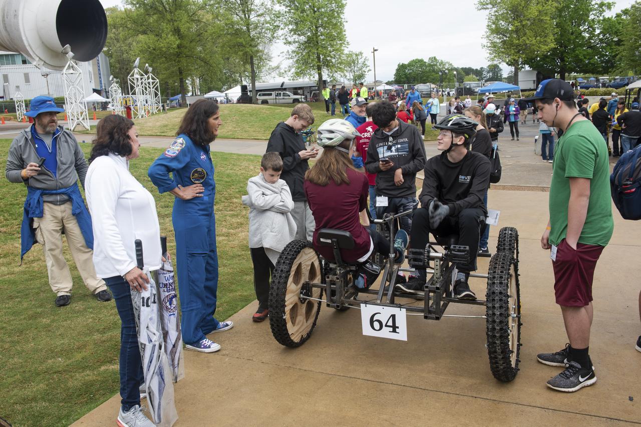 The 2019 Lunar Rover Challenge Competition was hosted by the U.S. Space and Rocket Center in Huntsville, Alabama. This annual event celebrated the 25th anniversary of what began as the Great Moonbuggy Race in 1994. High school and College teams from the United States and foreign countries competed. The awards ceremony was held at the adjacent Marriott on Saturday evening.