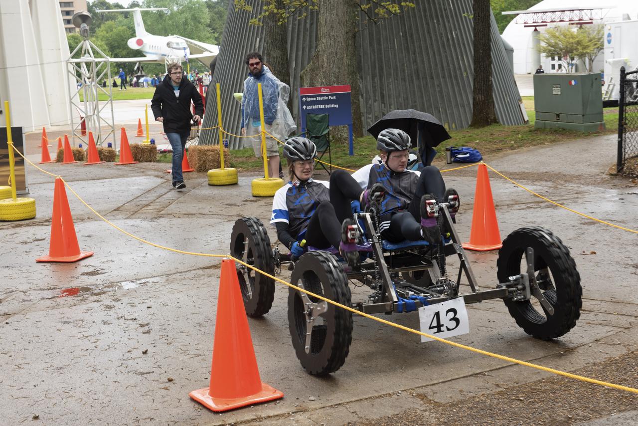 The 2019 Lunar Rover Challenge Competition was hosted by the U.S. Space and Rocket Center in Huntsville, Alabama. This annual event celebrated the 25th anniversary of what began as the Great Moonbuggy Race in 1994. High school and College teams from the United States and foreign countries competed. The awards ceremony was held at the adjacent Marriott on Saturday evening.