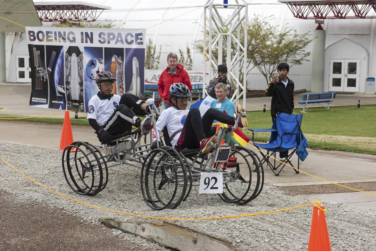 The 2019 Lunar Rover Challenge Competition was hosted by the U.S. Space and Rocket Center in Huntsville, Alabama. This annual event celebrated the 25th anniversary of what began as the Great Moonbuggy Race in 1994. High school and College teams from the United States and foreign countries competed. The awards ceremony was held at the adjacent Marriott on Saturday evening.