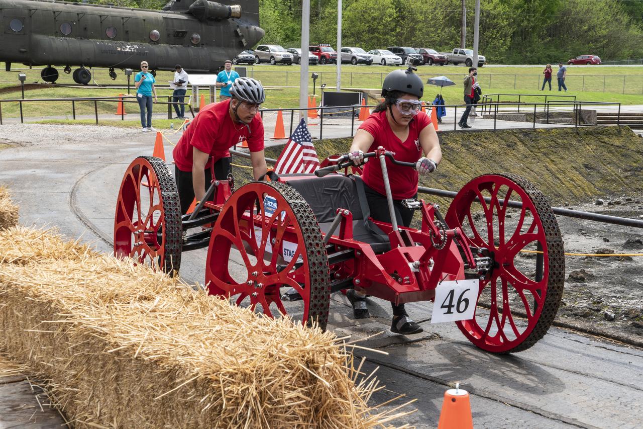 The 2019 Lunar Rover Challenge Competition was hosted by the U.S. Space and Rocket Center in Huntsville, Alabama. This annual event celebrated the 25th anniversary of what began as the Great Moonbuggy Race in 1994. High school and College teams from the United States and foreign countries competed. The awards ceremony was held at the adjacent Marriott on Saturday evening.
