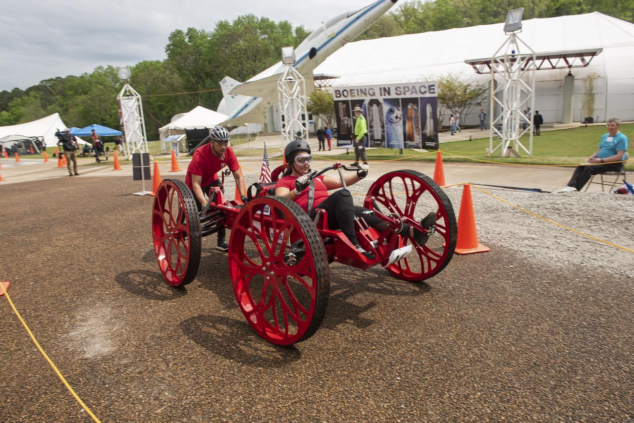 The 2019 Lunar Rover Challenge Competition was hosted by the U.S. Space and Rocket Center in Huntsville, Alabama. This annual event celebrated the 25th anniversary of what began as the Great Moonbuggy Race in 1994. High school and College teams from the United States and foreign countries competed. The awards ceremony was held at the adjacent Marriott on Saturday evening.