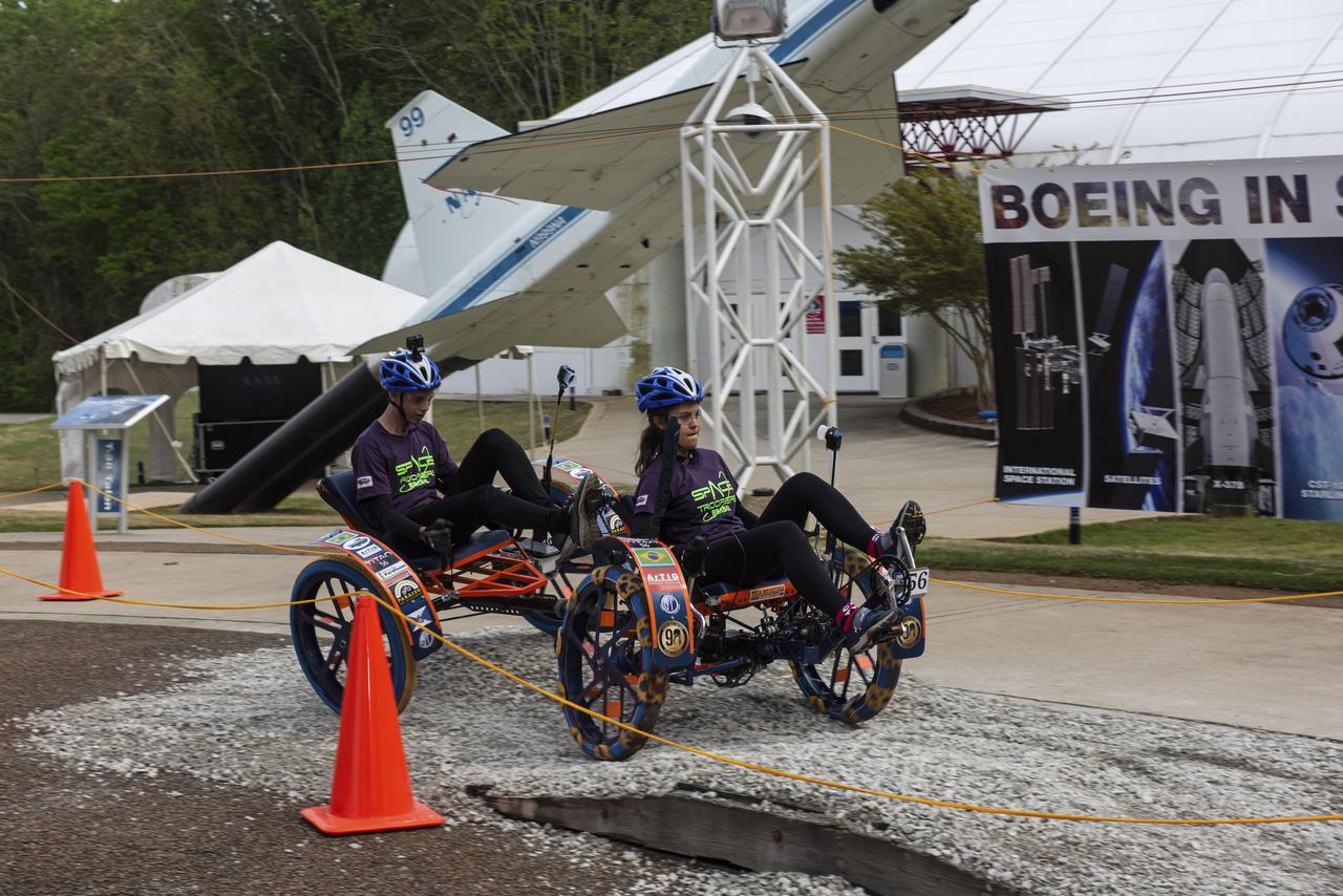 The 2019 Lunar Rover Challenge Competition was hosted by the U.S. Space and Rocket Center in Huntsville, Alabama. This annual event celebrated the 25th anniversary of what began as the Great Moonbuggy Race in 1994. High school and College teams from the United States and foreign countries competed. The awards ceremony was held at the adjacent Marriott on Saturday evening.