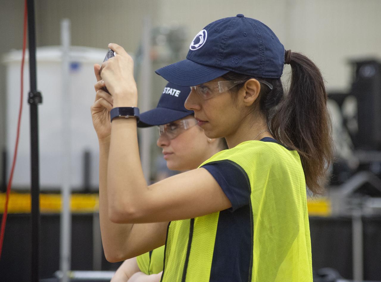 Team Penn State prepares their 3D-printer to begin printing a subscale habitat structure at NASA's 3D-Printed Habitat Challenge, held at the Caterpillar Edwards Demonstration & Learning Center in Edwards, Illinois, May 1-4, 2019. The habitat print is the final level of the multi-phase competition, which began in in 2015. The 3D-Printed Habitat Challenge is a competition to create sustainable shelters suitable for the Moon, Mars or beyond using resources available on-site in these locations. The challenge is managed by NASA's Centennial Challenges program, and partner Bradley University of Peoria, Illinois. 