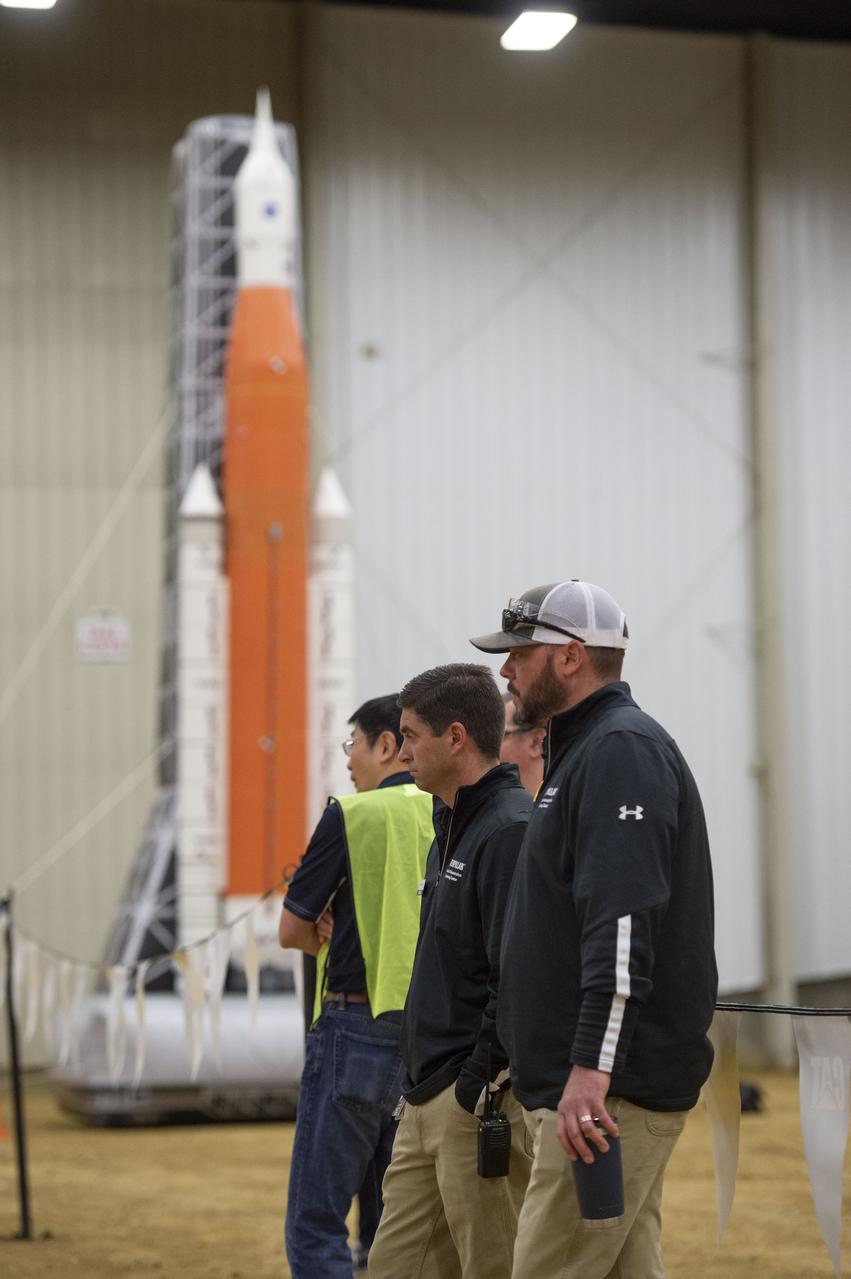Team Penn State prepares their 3D-printer to begin printing a subscale habitat structure at NASA's 3D-Printed Habitat Challenge, held at the Caterpillar Edwards Demonstration & Learning Center in Edwards, Illinois, May 1-4, 2019. The habitat print is the final level of the multi-phase competition, which began in in 2015. The 3D-Printed Habitat Challenge is a competition to create sustainable shelters suitable for the Moon, Mars or beyond using resources available on-site in these locations. The challenge is managed by NASA's Centennial Challenges program, and partner Bradley University of Peoria, Illinois.