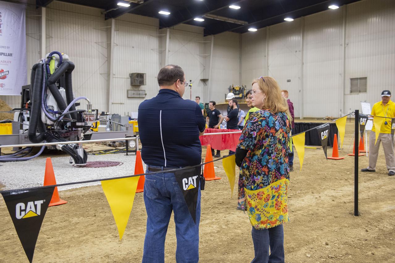 Team Penn State prepares their 3D-printer to begin printing a subscale habitat structure at NASA's 3D-Printed Habitat Challenge, held at the Caterpillar Edwards Demonstration & Learning Center in Edwards, Illinois, May 1-4, 2019. The habitat print is the final level of the multi-phase competition, which began in in 2015. The 3D-Printed Habitat Challenge is a competition to create sustainable shelters suitable for the Moon, Mars or beyond using resources available on-site in these locations. The challenge is managed by NASA's Centennial Challenges program, and partner Bradley University of Peoria, Illinois.