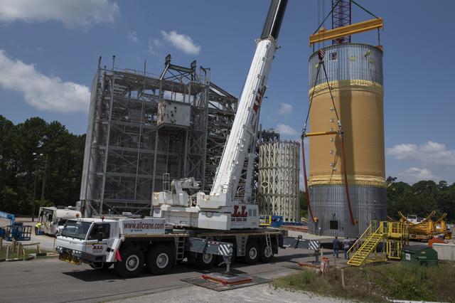NASA image: Liquid Oxygen Test Article Move in West Test Area