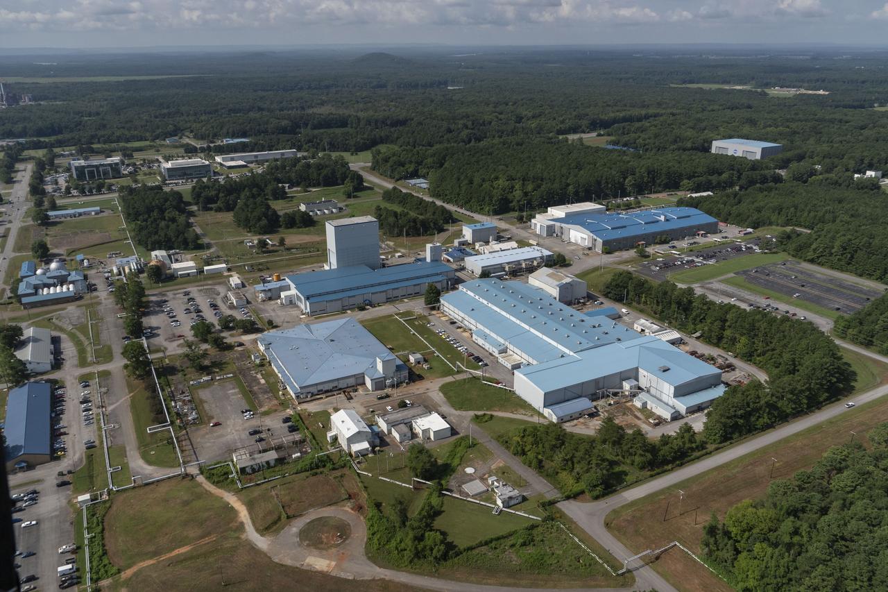 Aerial photograph of the 4700 complex with the 4600 complex in the background