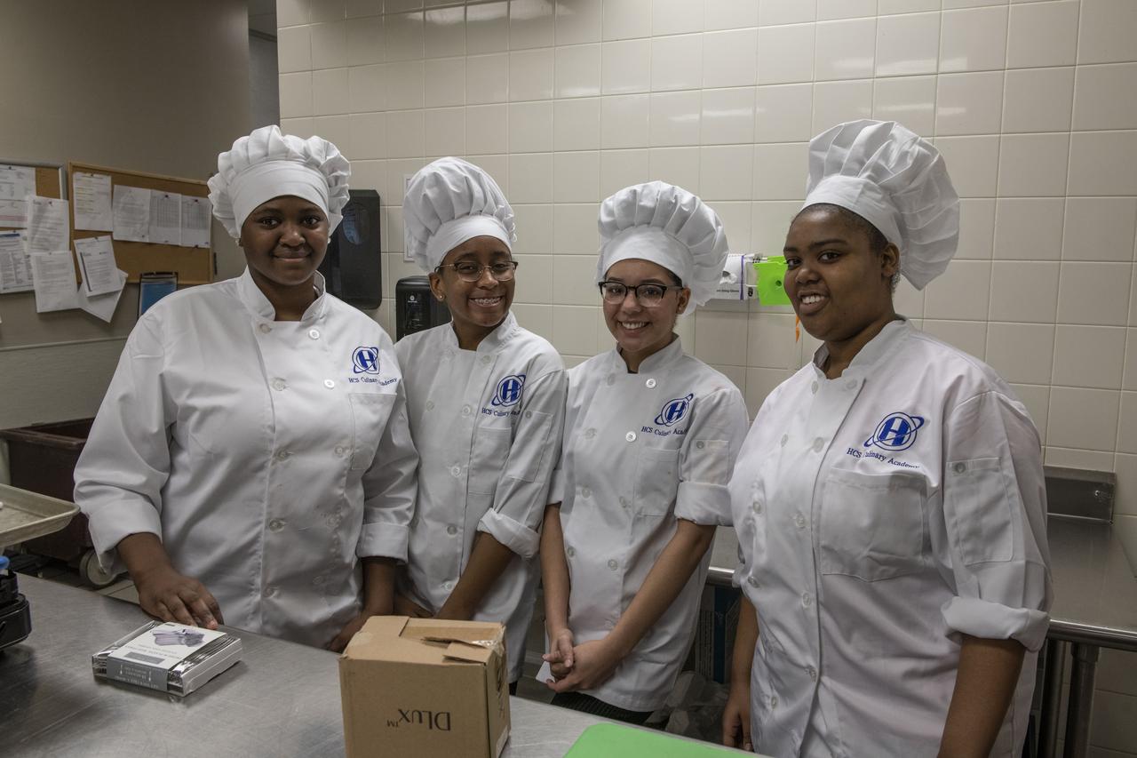 HUNCH (High School Students United with NASA to Create Hardware) students came together at the U.Sl Space and Rocket Center (USSRC) in a competition to create recipes for food to feed astronauts in space. Six teams from North Alabama and George participated. The winner will compete with students from competitions at other NASA centers later at the Johnson Space Flight Center.